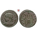 Römische Kaiserzeit, Constantius II., Caesar, Follis 328, ss-vz/f.vz