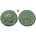 Römische Kaiserzeit, Maximianus Herculius, Follis-Teilstück 295-299, ss-vz