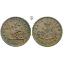 Kanada, Upper Canada, Penny 1857, ss+