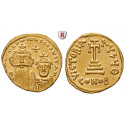 Byzanz, Constans II. und Constantinus IV., Solidus 654-659, f.vz