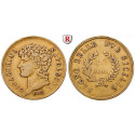 Italien, Königreich beider Sizilien, Joachim Murat, 40 Lire 1813, 11,61 g fein, ss