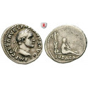 Römische Kaiserzeit, Vespasianus, Denar 69-71, ss+