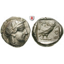 Attika, Athen, Tetradrachme 2. Hälfte 5.Jh. v.Chr., ss-vz/vz-st