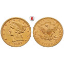 USA, 5 Dollars 1897, 7,52 g fein, ss-vz