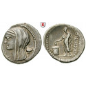 Römische Republik, L. Cassius Longinus, Denar 78 v.Chr., ss+