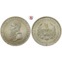 Weimarer Republik, 3 Reichsmark 1927, Uni Tübingen, F, vz/vz+, J. 328