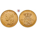 Niederlande, Königreich, Wilhelmina I., 10 Gulden 1897, 6,06 g fein, f.vz/vz-st