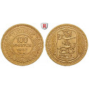 Tunesien, Französisches Protektorat, 100 Francs 1932, 5,9 g fein, vz+