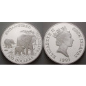Cook Inseln, Elizabeth II., 100 Dollars 1991, 155,49 g fein, PP