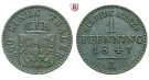 Brandenburg-Preussen, Königreich Preussen, Friedrich Wilhelm IV., Pfennig 1847, vz