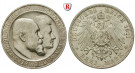 Deutsches Kaiserreich, Württemberg, Wilhelm II., 3 Mark 1911, Silberhochzeit, F, vz, J. 177a