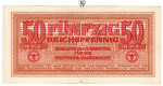 Besatzungsausgaben des 2. Weltkrieges 1939-1945, Behelfzahlmittel der Wehrmacht, 50 Reichspfennig o.D., III, Rb. 504