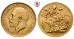 Südafrika, George V., Pound 1926, 7,32 g fein, vz/vz-st