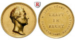 Personenmedaillen, Metternich, Klemens Wenzel Lothar von - Österreichischer Staatsmann, Goldmedaille 1843, ss-vz