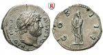 Römische Kaiserzeit, Hadrianus, Denar 126-127, ss-vz