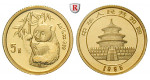 China, Volksrepublik, 5 Yuan 1995, 1,55 g fein, st