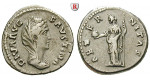 Römische Kaiserzeit, Faustina I., Frau des Antoninus Pius, Denar nach 141, ss+