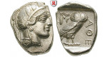 Attika, Athen, Tetradrachme 2. Hälfte 5.Jh. v.Chr., vz+
