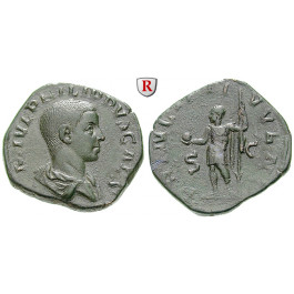 Römische Kaiserzeit, Philippus II., Caesar, Sesterz 244-246, f.vz