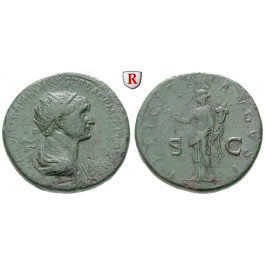 Römische Kaiserzeit, Traianus, Dupondius 112-114, ss