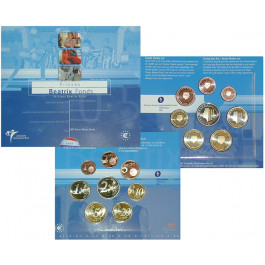 Niederlande, Königreich, Beatrix, Euro-Kursmünzensatz 2005, st