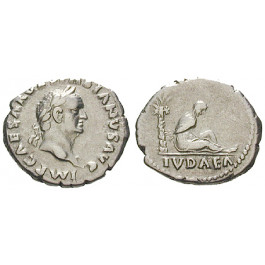 Römische Kaiserzeit, Vespasianus, Denar 69-71, ss