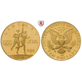 USA, 10 Dollars 1984, 15,05 g fein, st