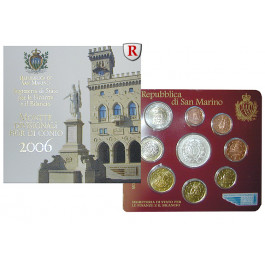 San Marino, Euro-Kursmünzensatz 2006, st