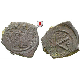 Byzanz, Justin II., Halbfollis (20 Nummi) 565, ss