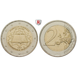 Bundesrepublik Deutschland, 2 Euro 2007, 50 Jahre Römische Verträge, nach unserer Wahl, bfr., J. 528