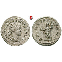 Römische Kaiserzeit, Philippus II., Caesar, Antoninian, ss-vz