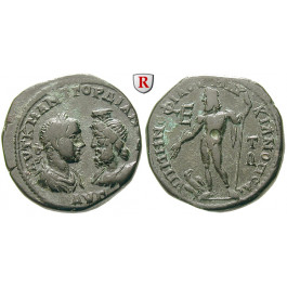Römische Provinzialprägungen, Thrakien-Donaugebiet, Markianopolis, Gordianus III., Bronze 238-244, vz/ss