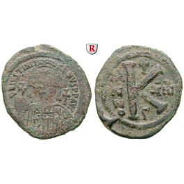 Byzanz, Justinian I., Halbfollis (20 Nummi) Jahr 13 = 539-540, f.ss
