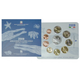 Italien, Republik, Euro-Kursmünzensatz 2009, st