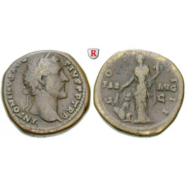 Römische Kaiserzeit, Antoninus Pius, Sesterz 145-147, f.ss