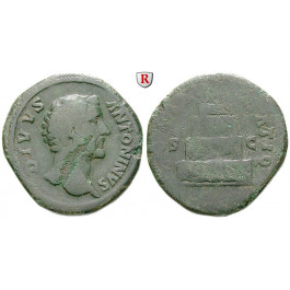 Römische Kaiserzeit, Antoninus Pius, Sesterz 179-180, s