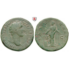 Römische Kaiserzeit, Antoninus Pius, Sesterz 145-161, ss