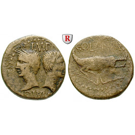 Römische Kaiserzeit, Augustus, As 9/8 -3 v. Chr., f.ss