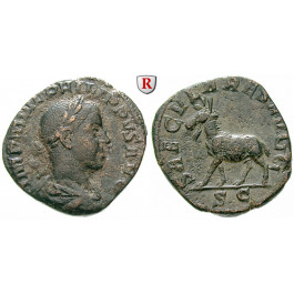 Römische Kaiserzeit, Philippus II., Sesterz 248, ss