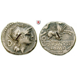 Römische Republik, D. Silanus, Denar, ss
