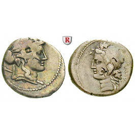 Römische Republik, L. Cassius Longinus, Denar 78 v.Chr., ss
