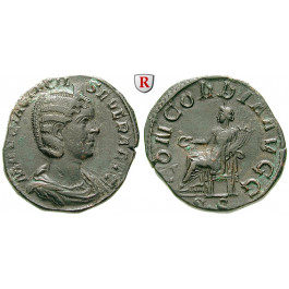 Römische Kaiserzeit, Otacilia Severa, Frau Philippus I., Sesterz 244-247, ss+