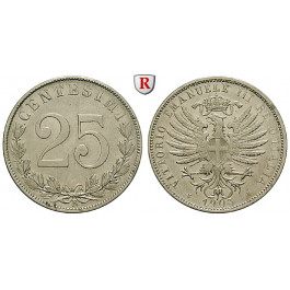 Italien, Königreich, Vittorio Emanuele III., 25 Centesimi 1903, vz