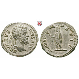 Römische Kaiserzeit, Septimius Severus, Denar 202-210, f.vz