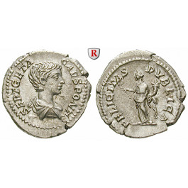 Römische Kaiserzeit, Geta, Caesar, Denar 203, ss-vz