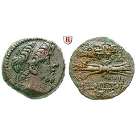 Syrien, Königreich der Seleukiden, Antiochos IX., Bronze Jahr 199 = 114-113 v.Chr., f.vz