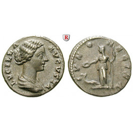 Römische Kaiserzeit, Lucilla, Frau des Lucius Verus, Denar nach 164, ss+