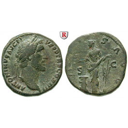 Römische Kaiserzeit, Antoninus Pius, Sesterz 145-161, ss