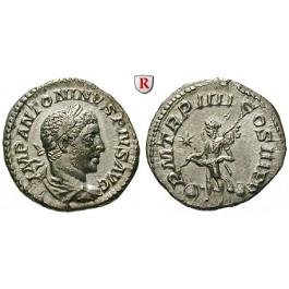 Römische Kaiserzeit, Elagabal, Denar 218-219, vz-st