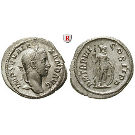 Römische Kaiserzeit, Severus Alexander, Denar 228, f.st
